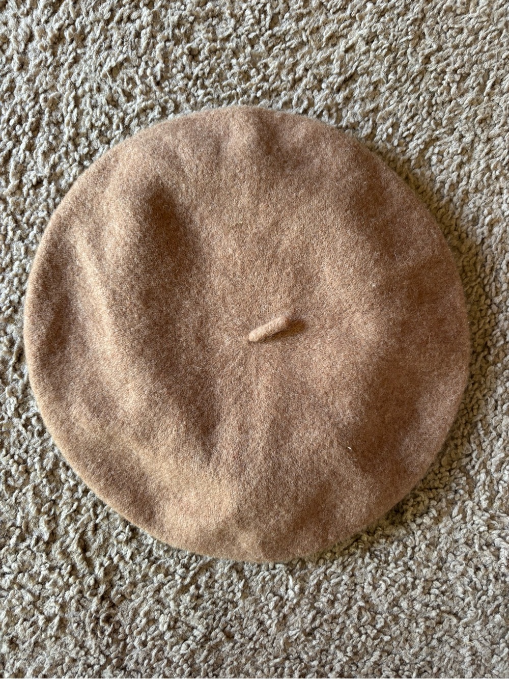 Wool Beret Camel Color